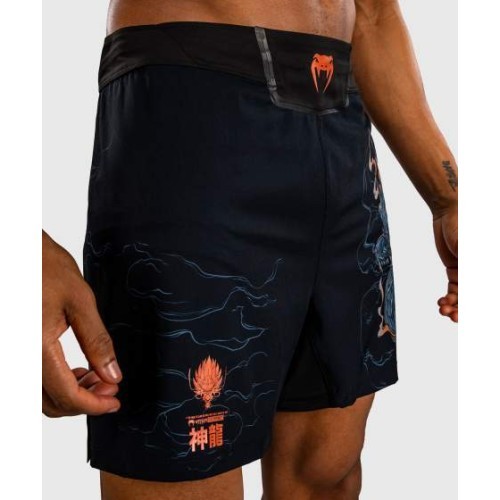 MMA šortai Venum Thunder Dragon - juodi/pilki/variniai
