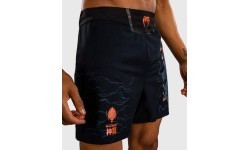MMA šortai Venum Thunder Dragon - juodi/pilki/variniai