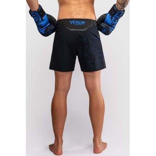MMA šortai Venum Thunder Dragon, juodi/karališkai mėlyni