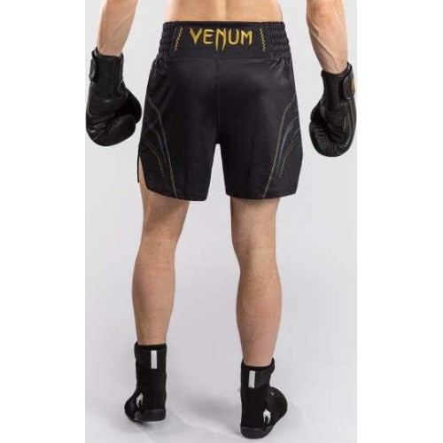 Bokso šortai Venum Streamline, juodi/auksiniai