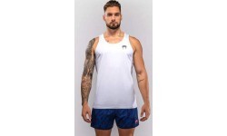 Marškinėliai be rankovių Venum Aqua Tank Top, balti/mėlyni