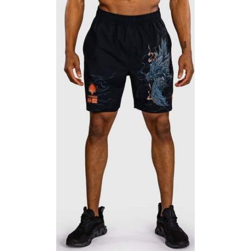 Venum Thunder Dragon treniruočių šortai, juodi/pilki/variniai