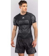 Venum Midnight Fury trumparankovis rashguardas – juoda/pilka/sidabrinė