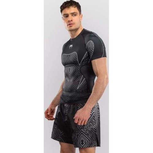 Venum Midnight Fury trumparankovis rashguardas – juoda/pilka/sidabrinė