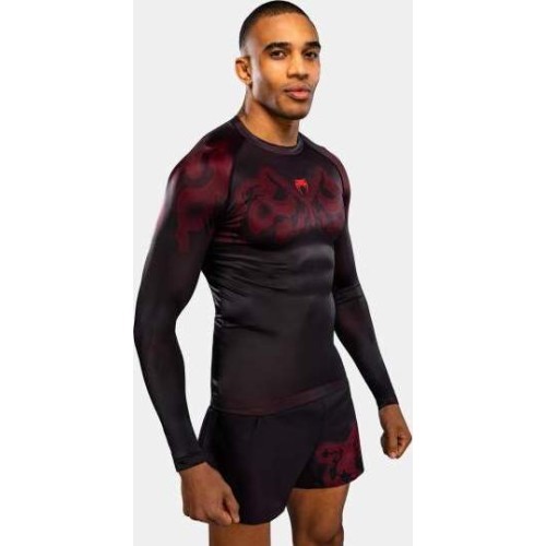 Venum Spectre ilgarankoviai rashguard marškinėliai – juoda/raudona