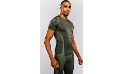 Venum Stealth trumparankoviai marškinėliai (rashguard) – chaki/tamsiai žalia