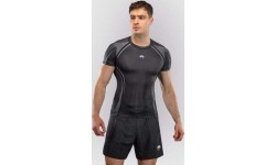 Venum Stealth Short Sleeve Rashguard - Black/White