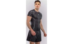 Venum Stealth Short Sleeve Rashguard - Black/White