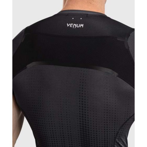 Рашгард с коротким рукавом Venum Stealth, чёрный/белый