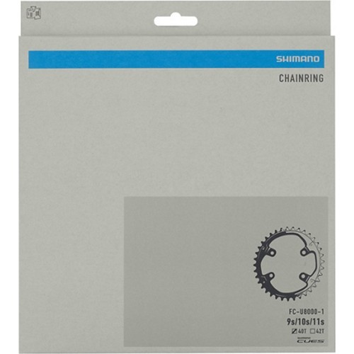 Front chainring Shimano CUES FC-U8000-1 // 40T, B.C.D.: 110 mm