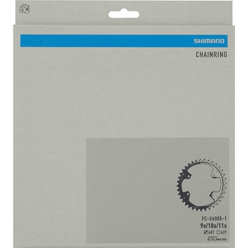 Передняя звезда Shimano CUES FC-U6000-1 40T, B.C.D. 110 мм