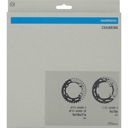 Front chainring Shimano CUES FC-U6000-2/FC-U6000-2B // 36T, B.C.D.: 96 mm