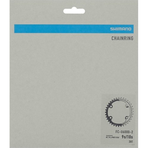 Front Chainring Shimano CUES FC-U6000-2 // 30T, B.C.D.: 80 mm
