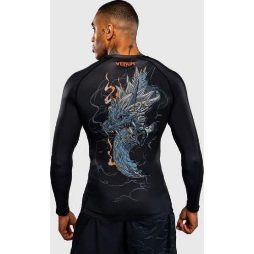 Рашгард с длинным рукавом Venum Thunder Dragon - Black/Grey/Copper