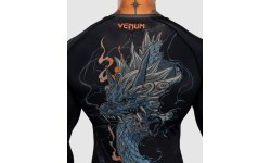 Venum Thunder Dragon marškinėliai ilgomis rankovėmis Rashguard - Black/Grey/Copper