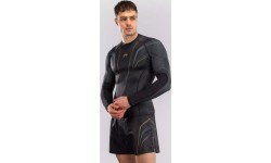 Venum Streamline Long Sleeve Rashguard - Black/Gold