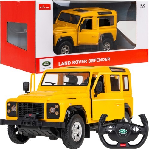 Радиоуправляемая машина Land Rover Defender 1:14 RASTAR жёлтая
