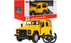 Nuotolinio valdymo automobilis Land Rover Defender 1:14 RASTAR geltonas