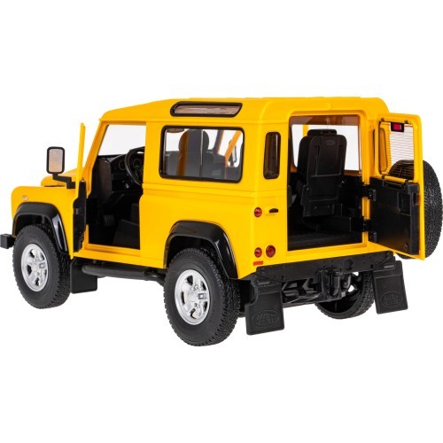 Nuotolinio valdymo automobilis Land Rover Defender 1:14 RASTAR geltonas