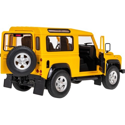 Nuotolinio valdymo automobilis Land Rover Defender 1:14 RASTAR geltonas
