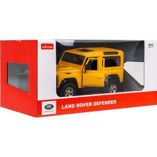 Радиоуправляемая машина Land Rover Defender 1:14 RASTAR жёлтая