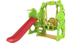 Горка-качели с баскетбольным кольцом 3 в 1 Dino