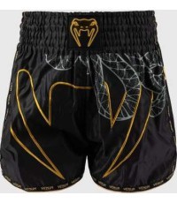 Venum Serpenti Muay Thai šortai - juoda/sidabrinė/auksinė