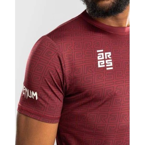 Мужская футболка Venum x Ares Dry-Tech, бордовая