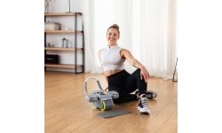 KA08 GRAY AB WHEEL FOR EXERCISING ABS MUSCLES HMS