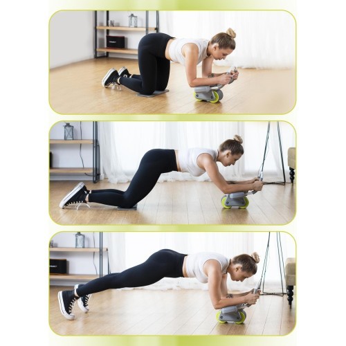 KA08 GRAY AB WHEEL FOR EXERCISING ABS MUSCLES HMS