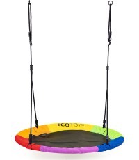 Садовые качели аистиное гнездо 100 см разноцветные ECOTOYS