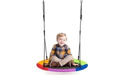 Sodo sūpynės gandro lizdas 100 cm spalvotos ECOTOYS