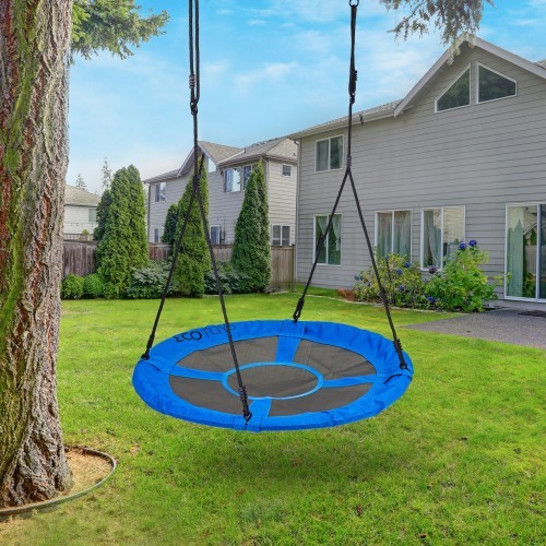 Sodo sūpynės gandro lizdas 100 cm mėlynos ECOTOYS