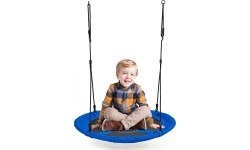 Garden swing stork's nest 100cm blue ECOTOYS