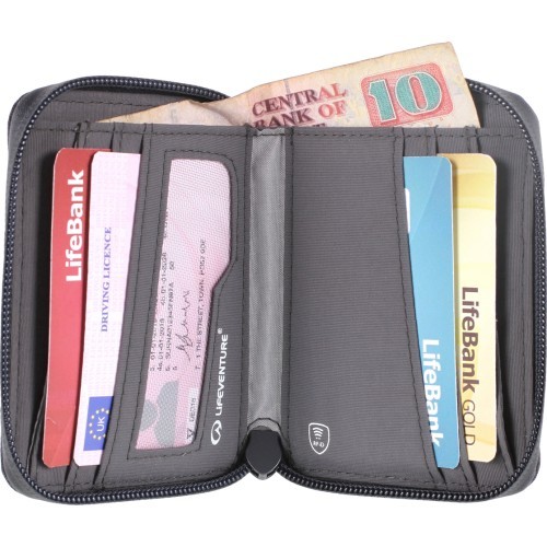 Кошелёк Lifeventure RFiD Bi-Fold Recycled - Тёмно-серый