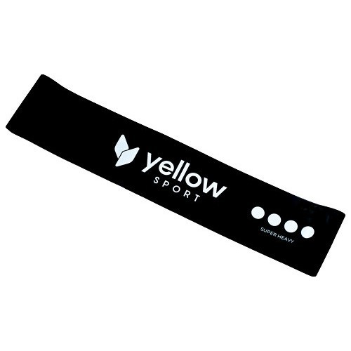 Juodos spalvos treniruočių guma-kilpa YellowLoop