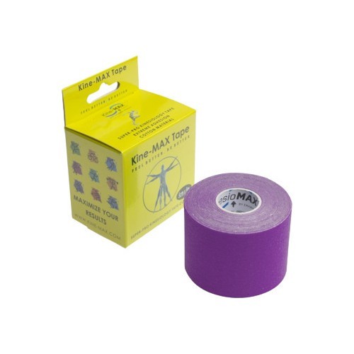 Фиолетовый кинезиотейп Kine-MAX Super Pro Cotton