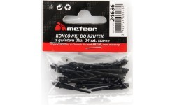 Końcówki do darta meteor 24 szt. - Black