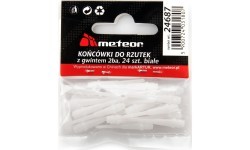 Końcówki do darta meteor 24 szt. - White