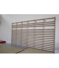 SOLID WOOD WALL BAR - 6 PERSON SET - LENGTH 483 cm (*)