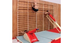 Medinės gimnastikos sienelės, 5 asmenų komplektas - ilgis 403 cm