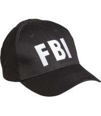 Juoda „FBI" beisbolo kepuraitė