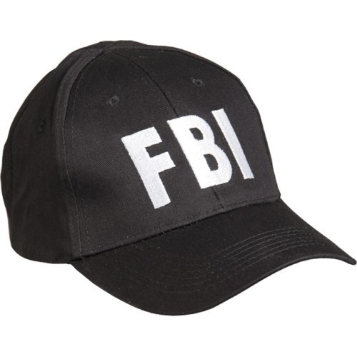 Juoda „FBI" beisbolo kepuraitė