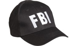 Juoda „FBI" beisbolo kepuraitė