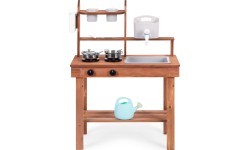 Mud kitchen for children outdoor made of fir wood ECOTOYS