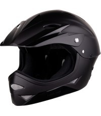 Kids helmet FORCE DOWNHILL Junior, size S-M (54-58 cm), black