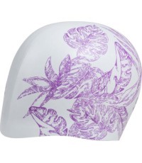 Шапочка для плавания Sirene Print Cecilia белая