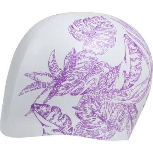 Sirene Print Moulded Cap Cecilia White
