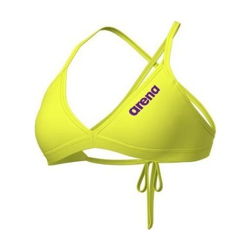 Moteriškas maudymosi kostiumėlio viršus W Team Tie Back Solid Soft Green 34 - 650