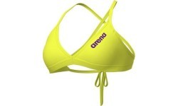 W Team Swim Top Tie Back Solid Soft Green 34 - 650